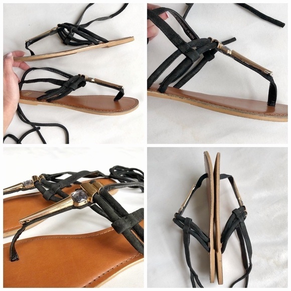 ASOS Fix It Embellished Tie Up Sandals - Picture 7 of 8